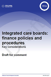 Integrated care boards: finance policies and procedures 