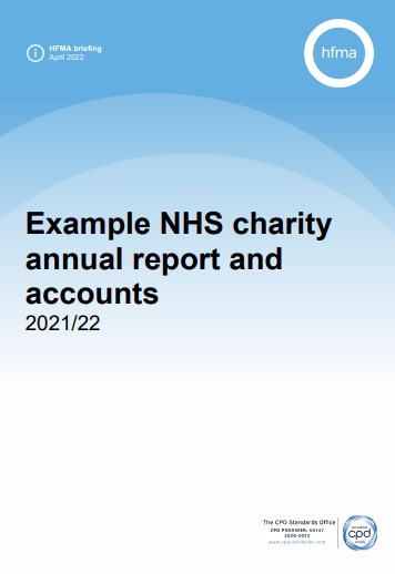 Example charity annual report and accounts 2021/22