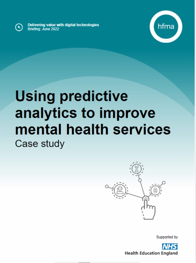 Using predictive analytics to improve mental health services 