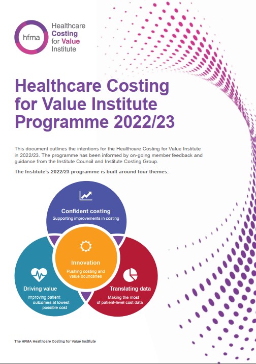 Healthcare Costing for Value Institute Programme 2022/23