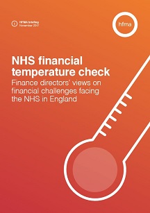 NHS financial temperature check- briefing November 2017 website