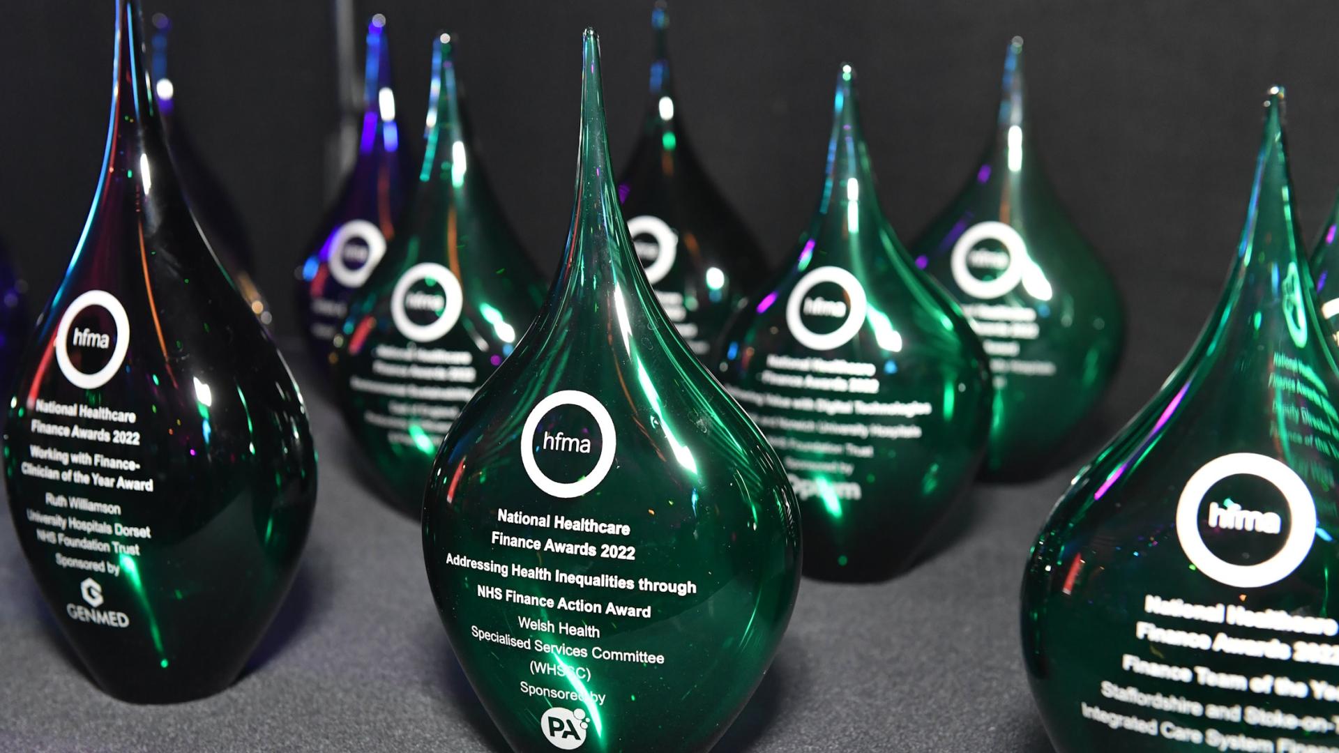 Glass awards presented to HFMA winners in 2022