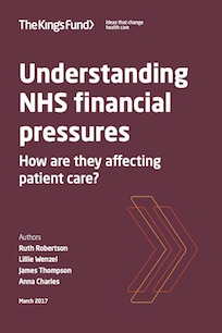 Understanding NHS financial pressures